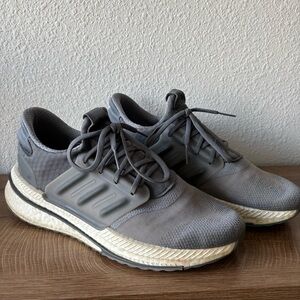 Adidas X_PLRBOOST running shoes in Grey Three with a white Boost midsole size 12